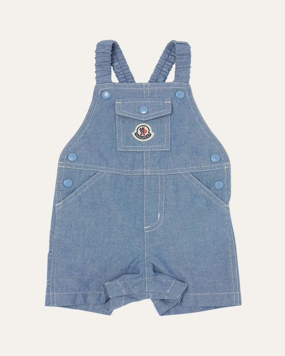 Boy's Overalls W/ Logo Patch, Size 3M-3